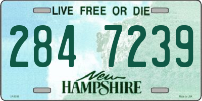 NH license plate 2847239