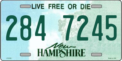 NH license plate 2847245