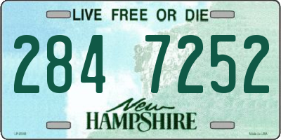 NH license plate 2847252