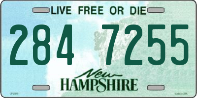 NH license plate 2847255