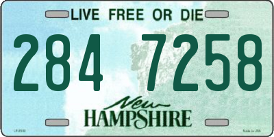 NH license plate 2847258