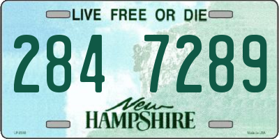 NH license plate 2847289