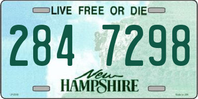 NH license plate 2847298