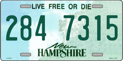 NH license plate 2847315