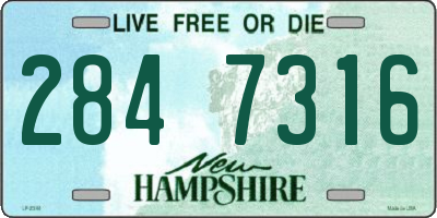 NH license plate 2847316