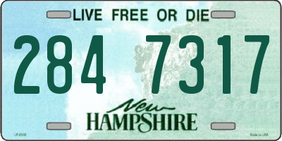 NH license plate 2847317