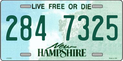 NH license plate 2847325