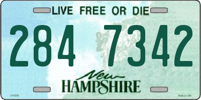 NH license plate 2847342