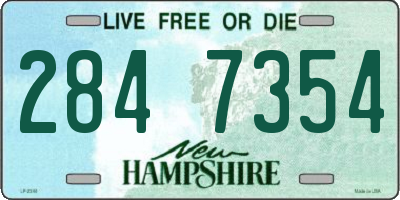 NH license plate 2847354