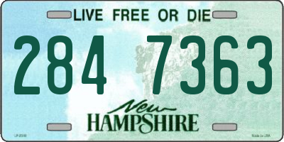 NH license plate 2847363
