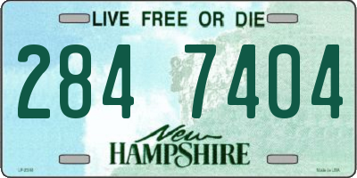NH license plate 2847404