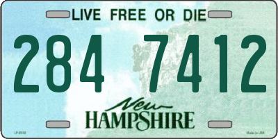 NH license plate 2847412