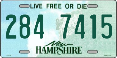 NH license plate 2847415