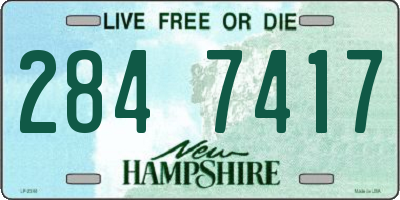 NH license plate 2847417