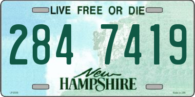 NH license plate 2847419