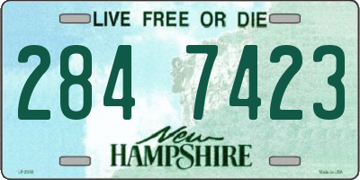 NH license plate 2847423