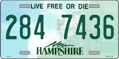 NH license plate 2847436