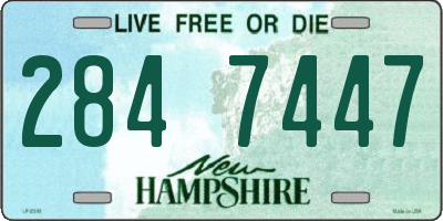 NH license plate 2847447