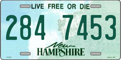 NH license plate 2847453