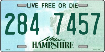 NH license plate 2847457