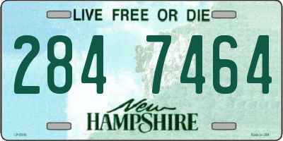 NH license plate 2847464