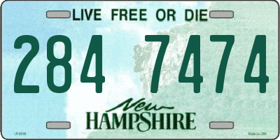NH license plate 2847474