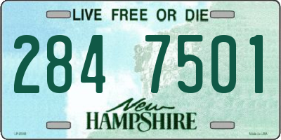 NH license plate 2847501