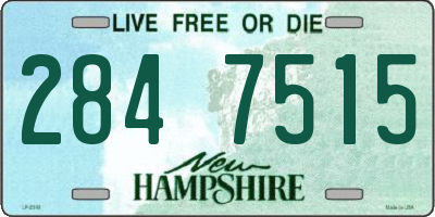NH license plate 2847515