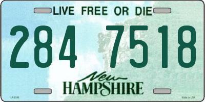 NH license plate 2847518
