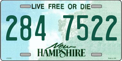 NH license plate 2847522