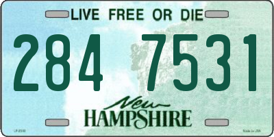 NH license plate 2847531