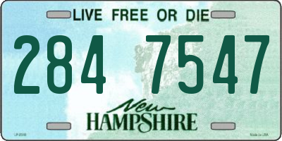 NH license plate 2847547