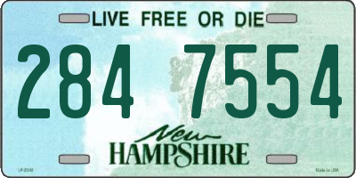 NH license plate 2847554