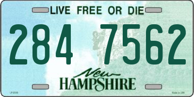 NH license plate 2847562