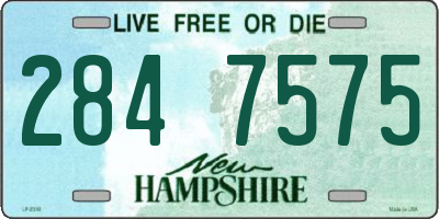 NH license plate 2847575