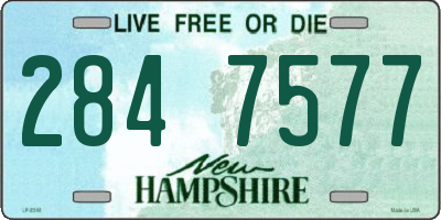 NH license plate 2847577