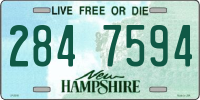 NH license plate 2847594