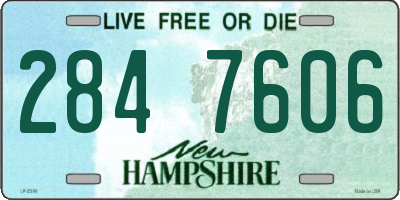 NH license plate 2847606
