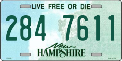 NH license plate 2847611