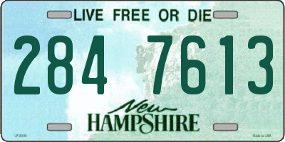 NH license plate 2847613