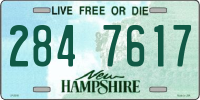 NH license plate 2847617