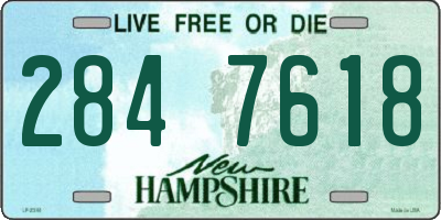 NH license plate 2847618