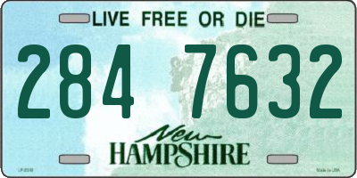 NH license plate 2847632