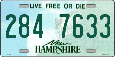 NH license plate 2847633