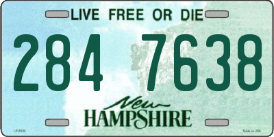 NH license plate 2847638