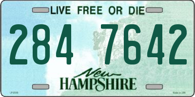 NH license plate 2847642
