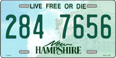 NH license plate 2847656