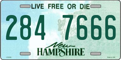 NH license plate 2847666