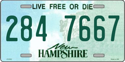 NH license plate 2847667