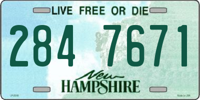 NH license plate 2847671